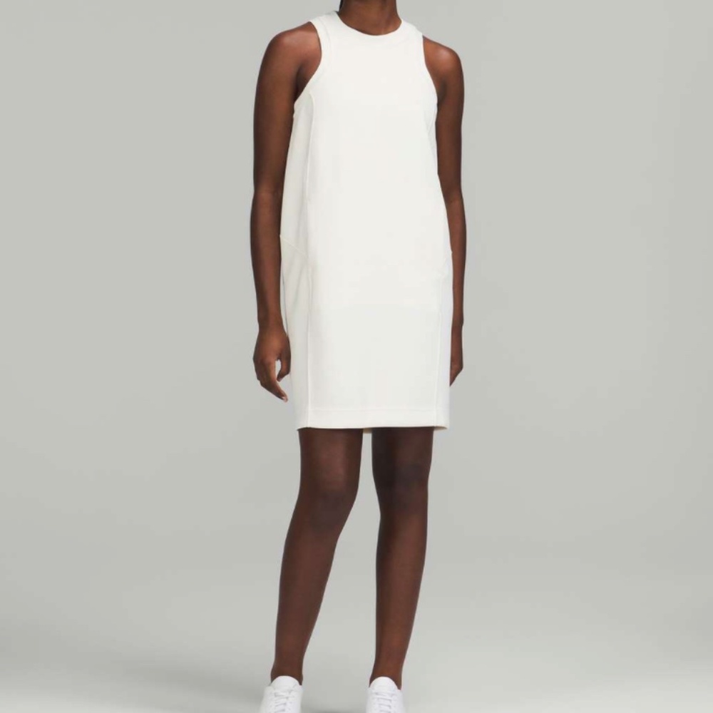 NWT Lululemon Softstreme Back In Action Dress Lemon Sorbet Size 4